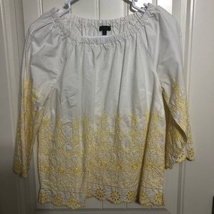 Talbots Embroidered Blouse